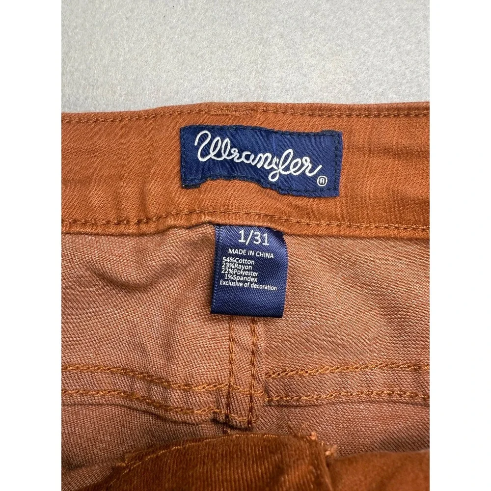 Wrangler Women's Skinny Fit Stretch Jeans Rusty Brown Size 1/31‎ New